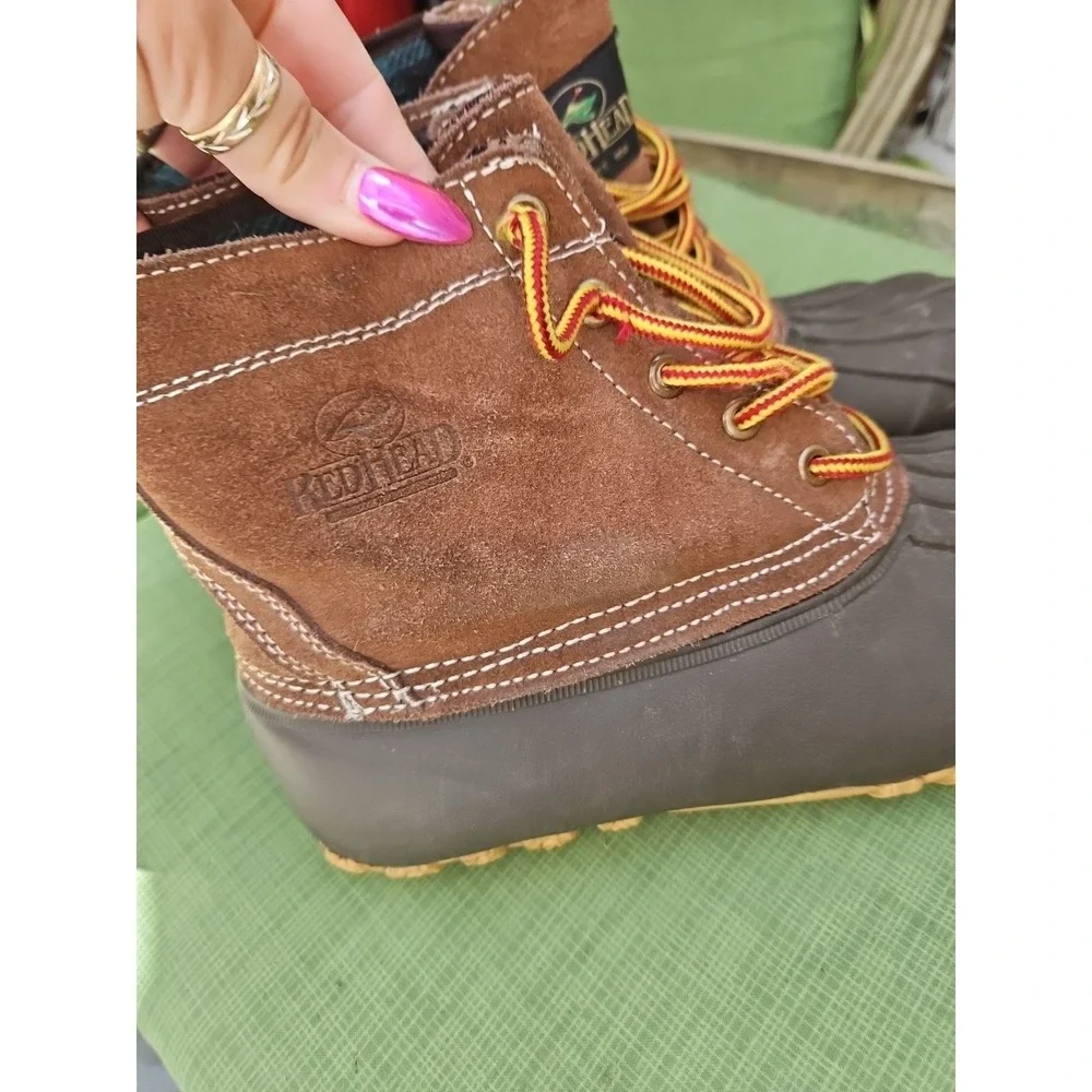 RedHead 3M Thinsulate 200G Brown Suede Duck Boots Size 10 Mens Rubber‎ Boots